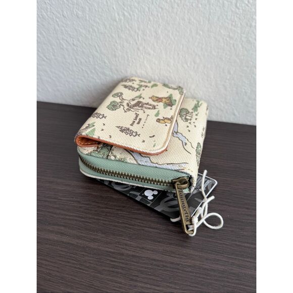 Loungefly Disney Winnie the Pooh Hundred Acre Wood Map Zip Wallet - Picture 3 of 5